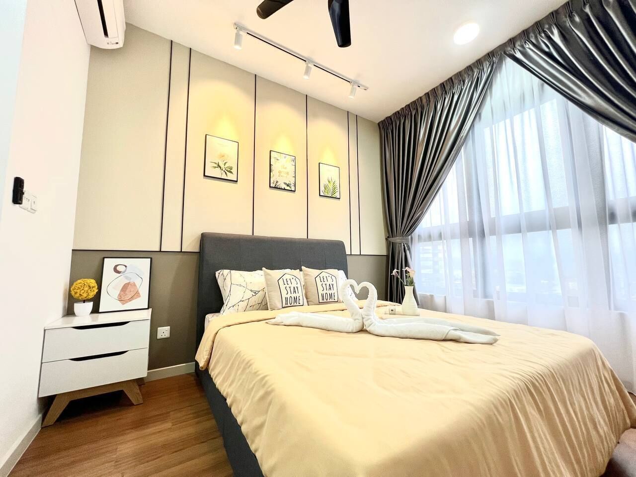 3 soverom, skrivebord, strykejern/-brett og wi-fi (inkludert)