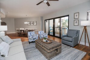 Condo, Multiple Beds (Club at Mexico Beach 1G Red Fish Blue) | Living area - Club at Mexico Beach 1G Red Fish Blue Fish (Port St. Joe)