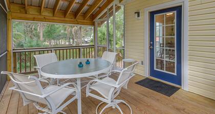 A beautiful house nestled in Saint Marks a block from the water . Quiet and cozy