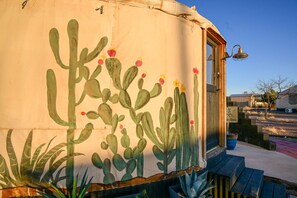 Exterior detail - Glamp in Heated Yurt in Big Bend @ Casa de Marca (Alpine)