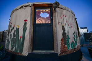Exterior detail - Glamp in Heated Yurt in Big Bend @ Casa de Marca (Alpine)