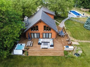 Exterior - 15-Acre Retreat | Pool, Hot Tub, Pond, EV Charger (Rolling Prairie)