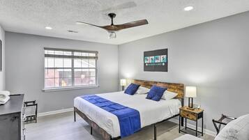2 bedrooms, iron/ironing board, WiFi, bed sheets
