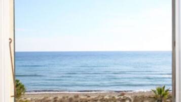 Accommodatie ligt op het strand