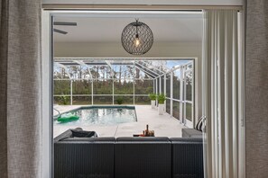 Interior - Tropical Retreat - Oversized heated pool, golf, pickle-ball, tennis, bikes, (Rotonda West)
