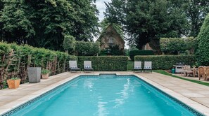 Outdoor pool, a heated pool - Georgian Old Rectory with heated Pool
82 5 Star Reviews on Trip Advisor (Maidford, Towcester)