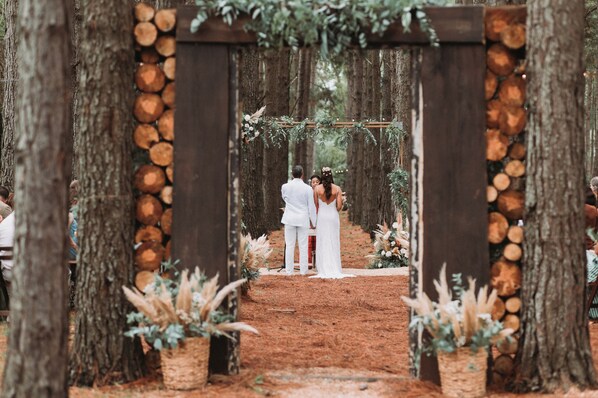 Área de bodas al aire libre