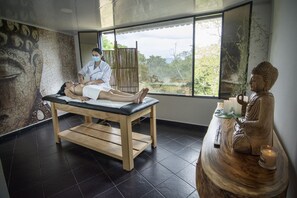 Bain à remous, massages
