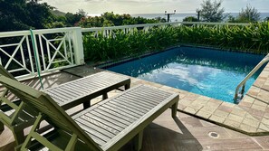 Outdoor pool - Stunning Villa Overlooking Oualie Beach – Your Perfect Island Retreat! (New Castle)