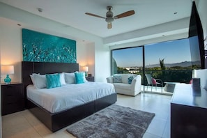 4 habitaciones, caja de seguridad en la habitación y escritorio