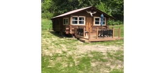 Authentic Log Cabin_Island Lake_Pet Friendly_Northshore Bay Resort