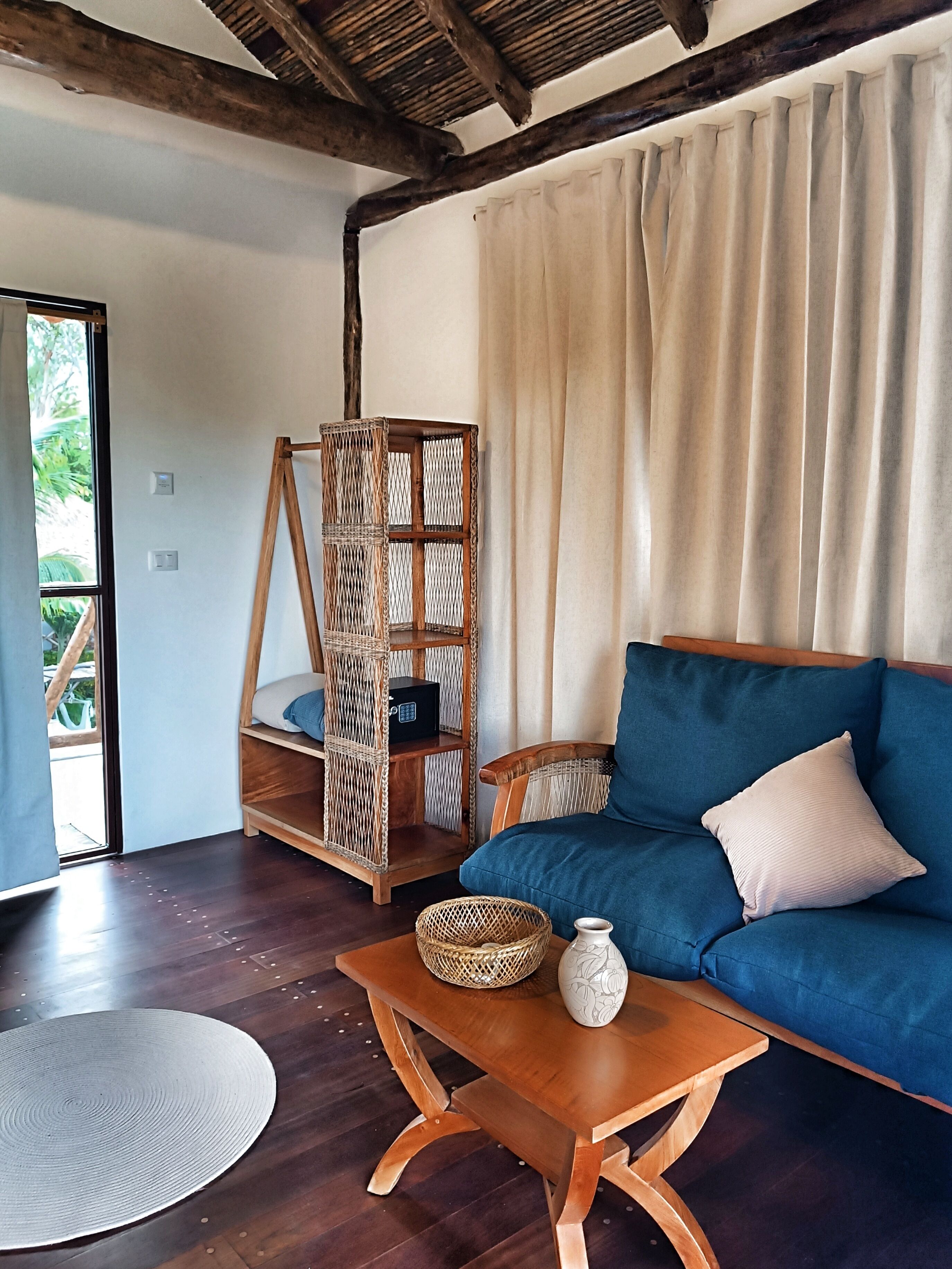 Superior-Ferienhütte, 1 Schlafzimmer, Meerblick, Turm | Hochwertige Bettwaren, Zimmersafe, individuell dekoriert