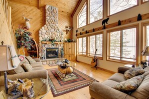 TV, fireplace, DVD player, table football - Waubun Lake Cabin w/ Private Dock + Fire Pit! (Waubun)