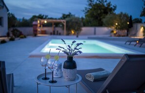 Outdoor pool - Stunning home in Vrsi with WiFi (Vrsi)