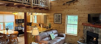  Riverfront Cabin : The Cozy Brown Trout Lodge