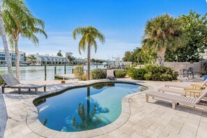 Een verwarmd zwembad