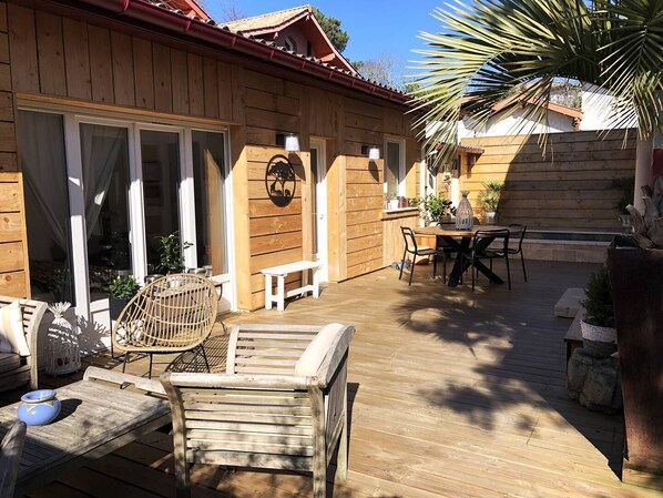 Outdoor dining - Charming Arcachonnaise with all comforts (ARCACHON)