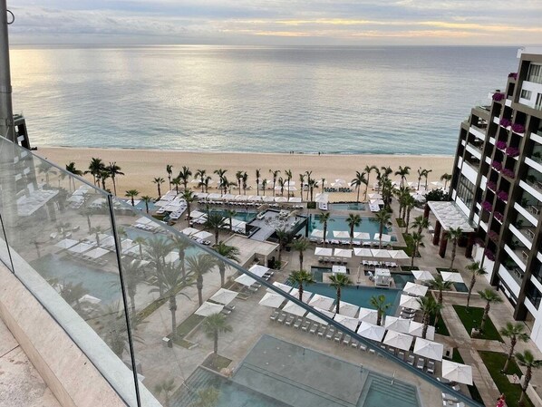 Piscine extérieure, piscine chauffée