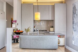 Basic Apartment, 1 King Bed | Private kitchen | Fridge, oven, stovetop, electric kettle - Beautiful and Airy 1 Bedroom Flat - West London (London)