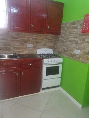 Basic Apartment | Private kitchen - Corinth Convinced Apartment One (Gros Islet)