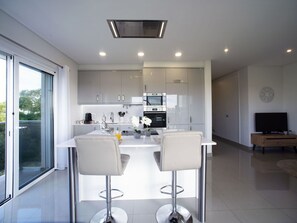 Microwave, oven, dishwasher, toaster