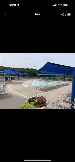 Indoor pool, a heated pool