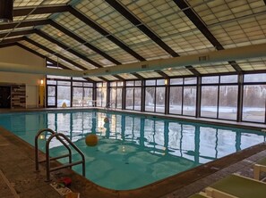 Indoor pool, a heated pool