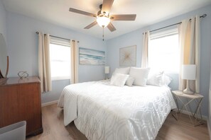 3 bedrooms, iron/ironing board, travel cot, WiFi