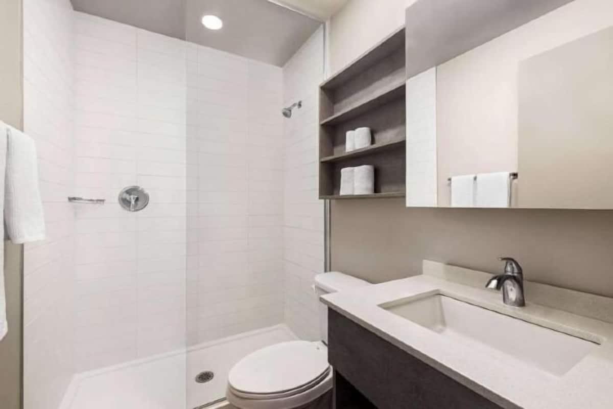 Baño | Amenidades de baño gratuitas, secadora de cabello, toallas, jabón