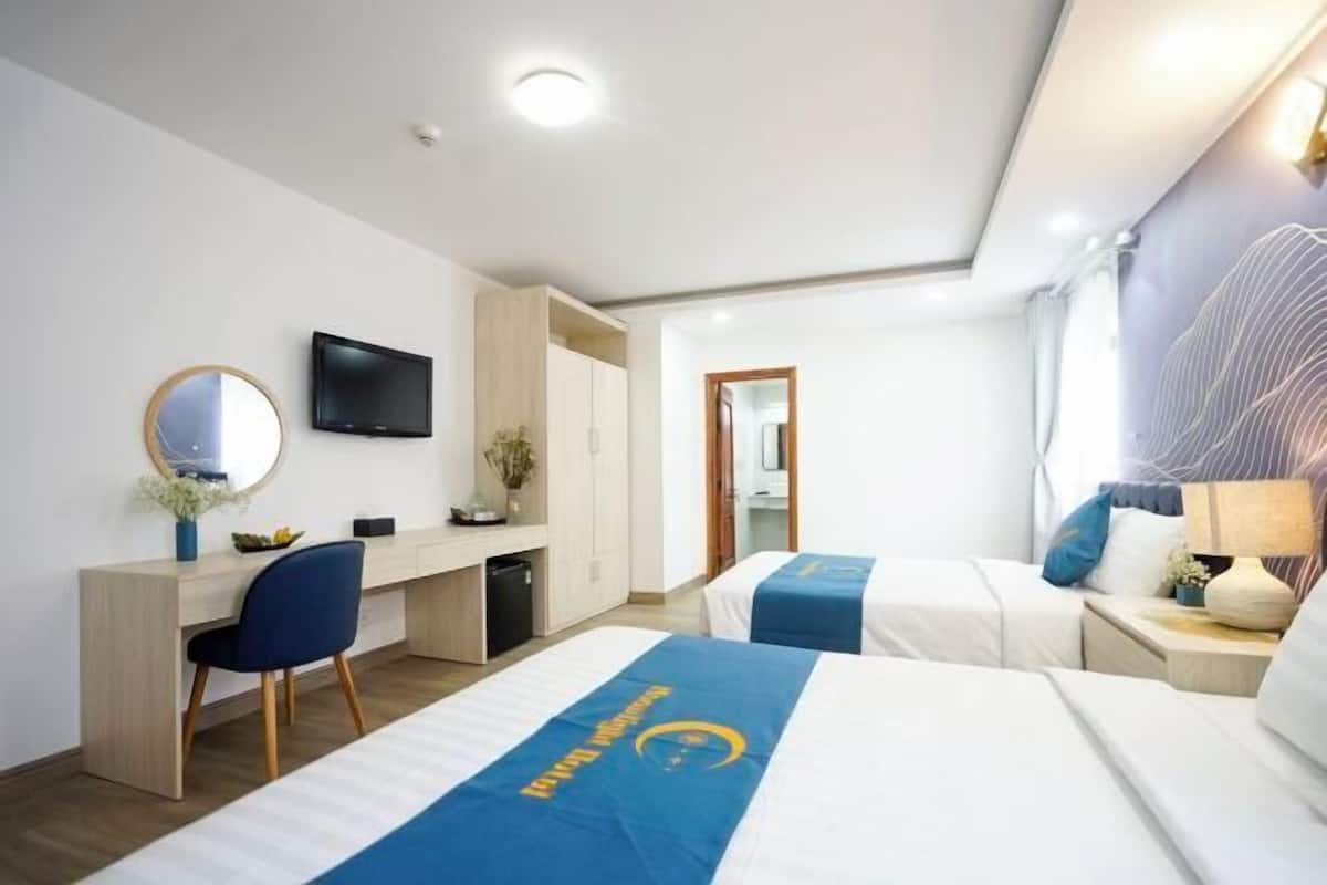 Ropa de cama de alta calidad y minibar