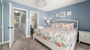 2 soverom, strykejern/-brett, reiseseng for barn og wi-fi