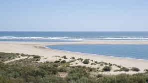 Vlak bij het strand
