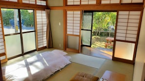 Family Room, Courtyard Area | Minibar, desk, blackout drapes, free WiFi - SEA-DWELLER Inn (Miyazaki)