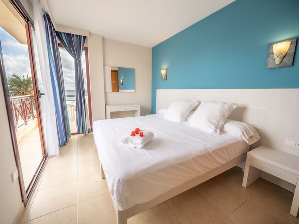 Appartement, 1 chambre, balcon, vue mer | Literie hypoallergénique, décoration personnalisée