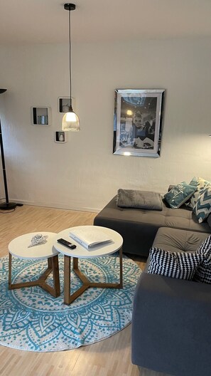 TV - Gulfhof Studio "Norderney" with a fantastic view of the nature reserve (Grossefehn)