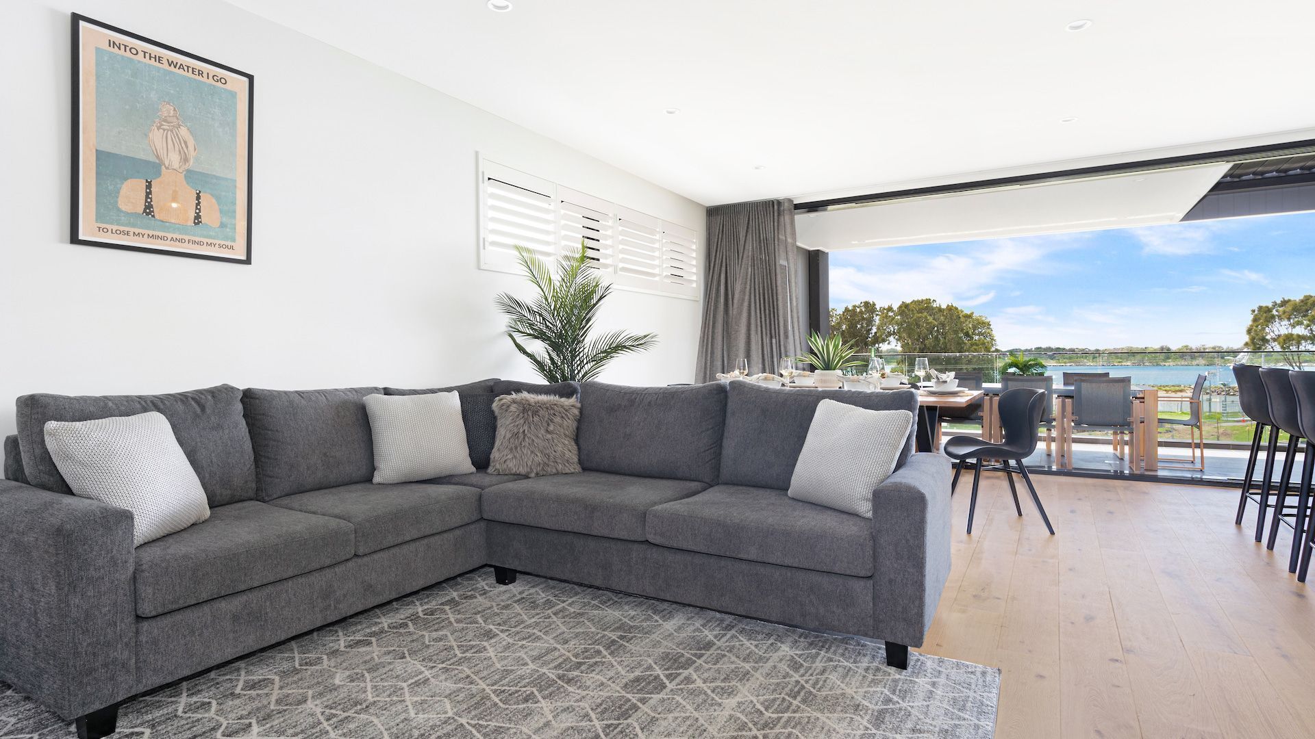 Smart TV, fireplace, table football