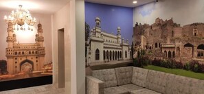 Sitteområde i lobbyen