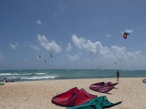 Vlak bij het strand