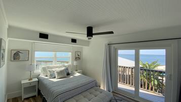 3 bedrooms, blackout drapes, iron/ironing board, travel crib