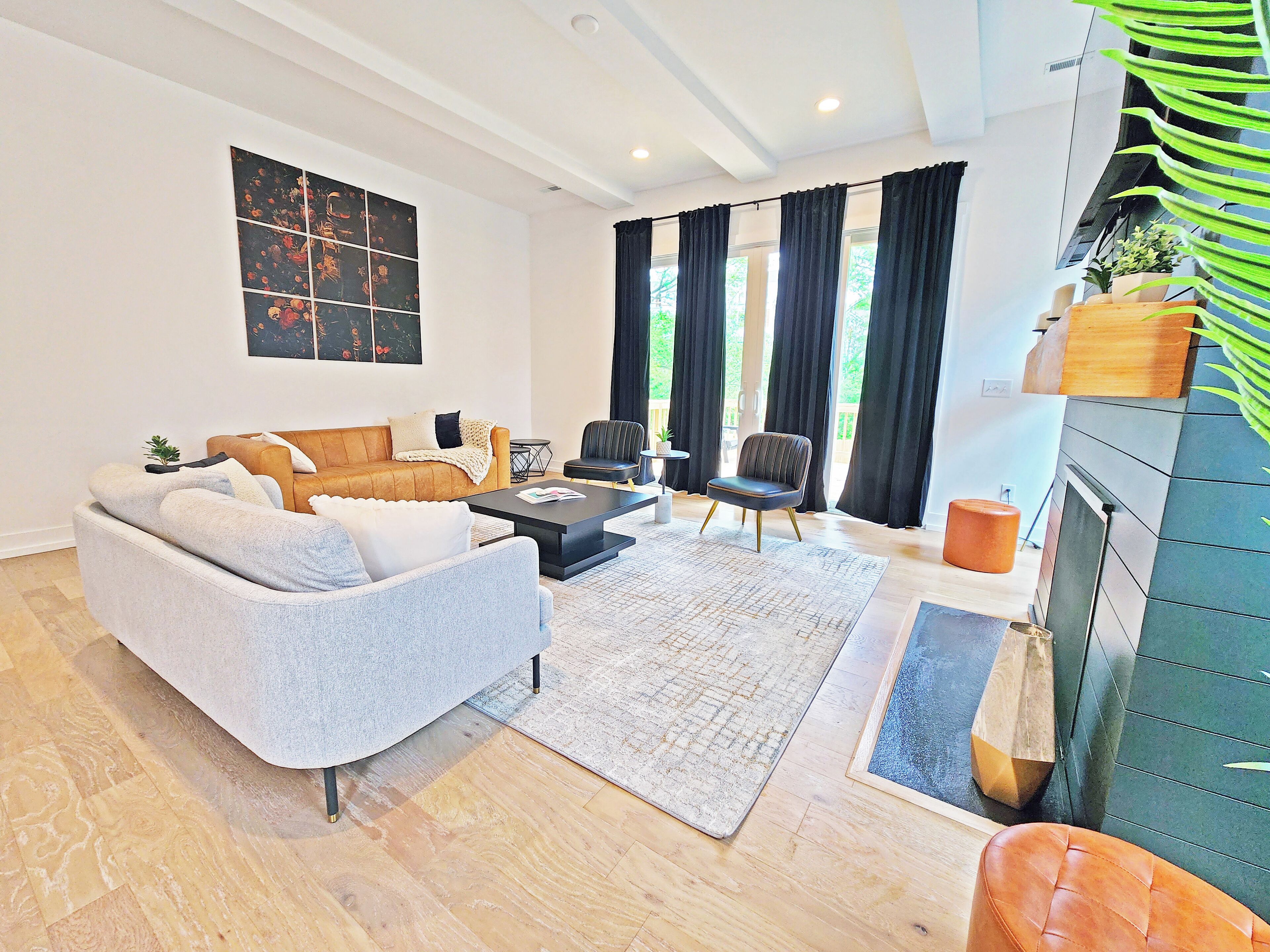 TV connectée, cheminée