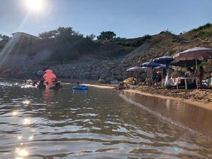 On the beach