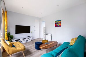 Tv och en stereo