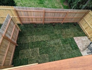 Property grounds - The Back Yard-Upper Near Downtown LG |Balcony |Yard Now Dog Friendly (Lake Geneva)