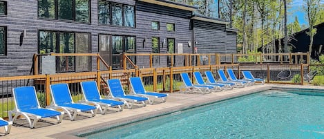 Una piscina riscaldata