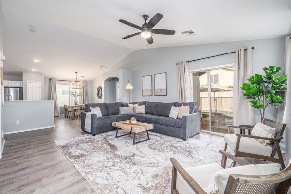 TV connectée, cheminée