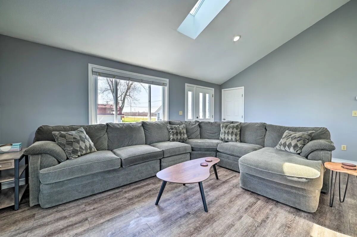 Smart-tv och eldstad