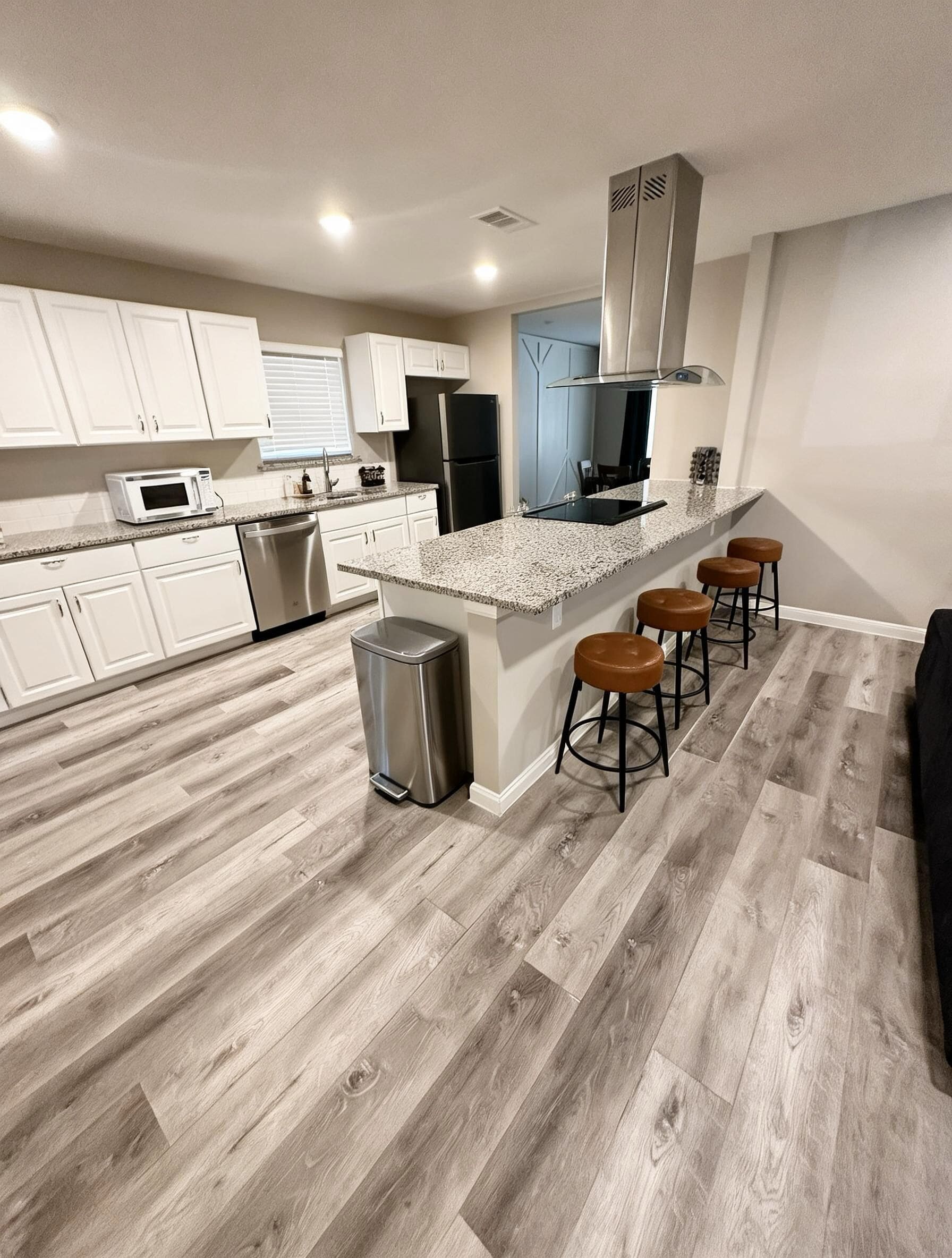 Refrigerador, microondas, horno, placa de cocina