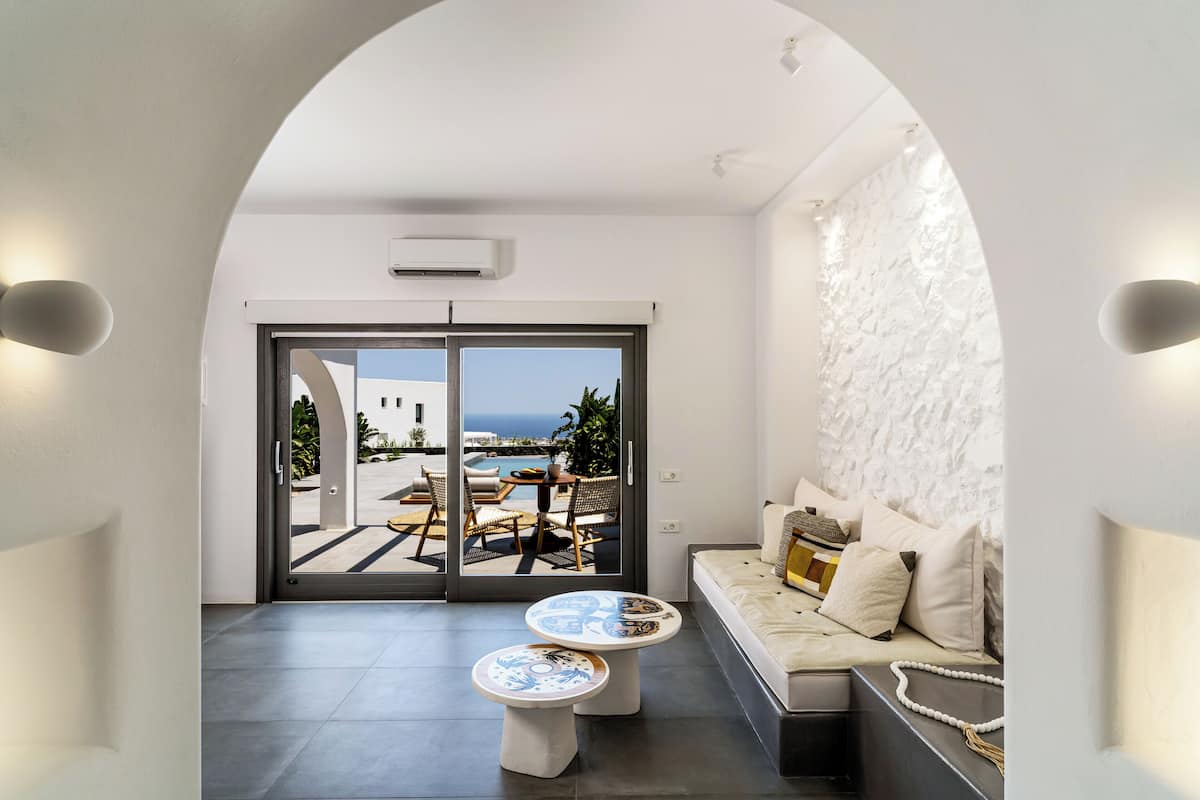 Lifestyle One Bedroom Villa with Private Pool | Living area | 40-inch TV with digital channels