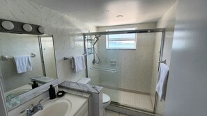 Free toiletries, hair dryer, towels, soap