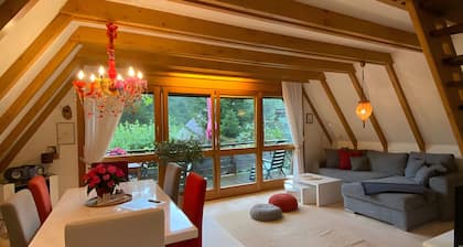 Chalet Charming cottage with garden, nature, stream, forest, tranquility